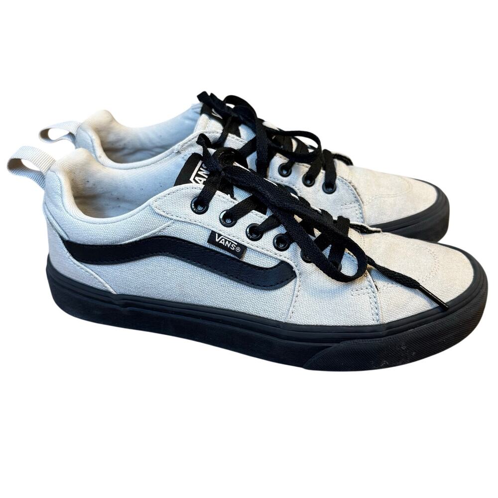 VANS Sneakers Filmore Low-Top Skater Shoe Mixed Canvas Gray/BLK Men’s 8 EU 40.5